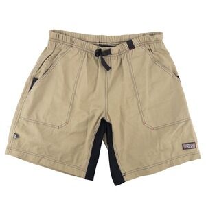 VTG Zoic Mens XXL Mesh Lined Mountain Biking Shorts Tan MTB Gorpcore Made USA